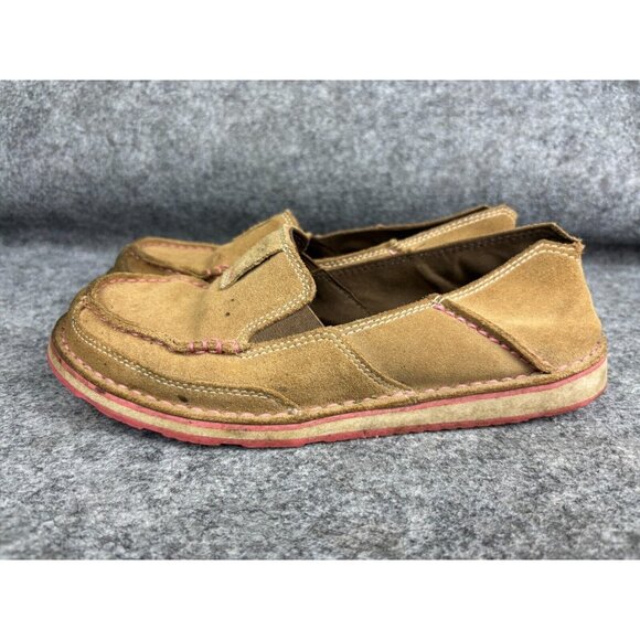Ariat Cruiser Loafers Shoes Women's 7.5 B Brown Suede Slip On Sneaker 10019889 - Picture 1 of 8